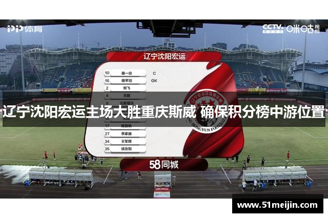 辽宁沈阳宏运主场大胜重庆斯威 确保积分榜中游位置